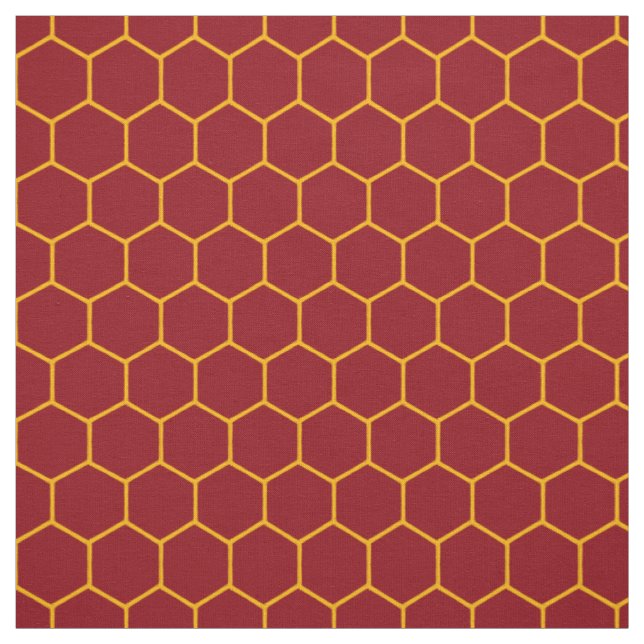 Einfaches elegantes Honeycomb Muster Abstrakt Maro Stoff (Muster)