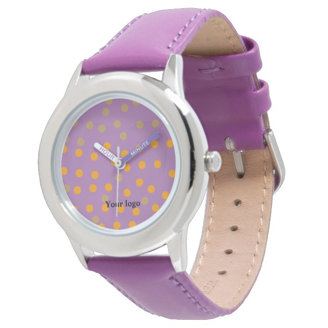 Einfaches, elegantes, individuelles Logo Armbanduhr (Schrägansicht)