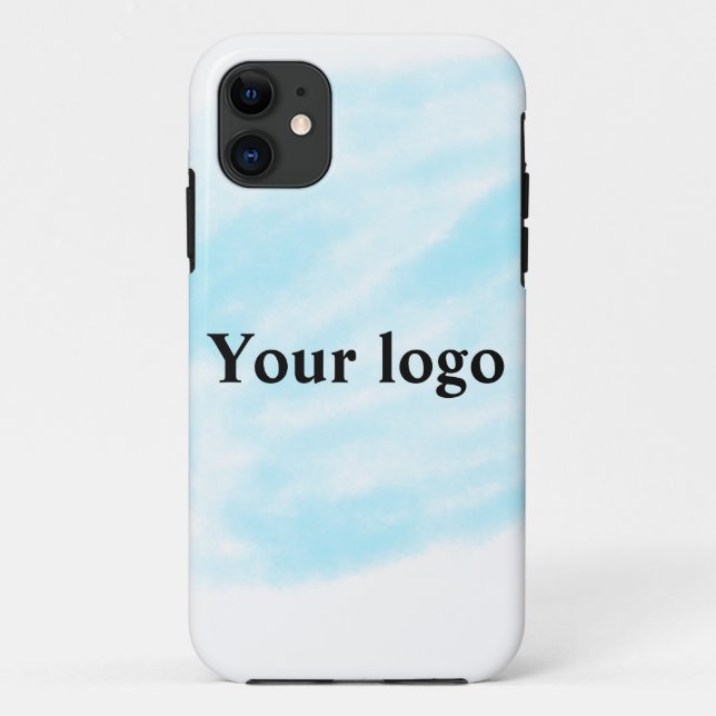 Einfaches, elegantes, individuelles Logo Case-Mate iPhone Hülle (Rückseite)