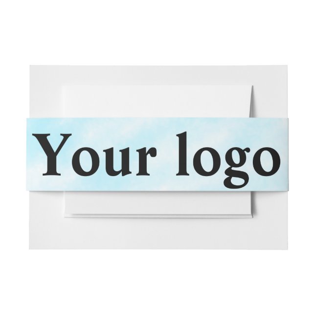 Einfaches, elegantes, individuelles Logo Einladungsbanderole (Vorderseite Beispiel)