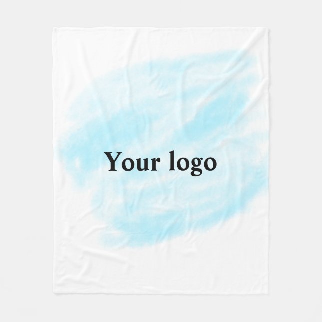 Einfaches, elegantes, individuelles Logo Fleecedecke (Vorderseite)