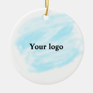 Einfaches, elegantes, individuelles Logo Keramik Ornament