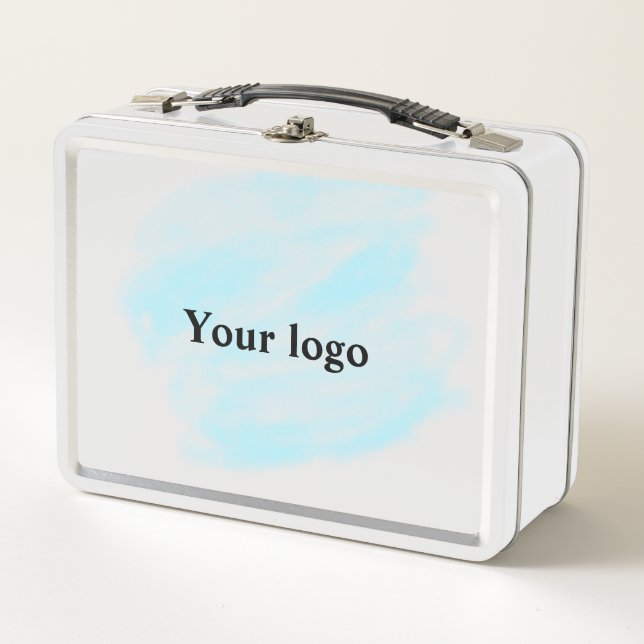 Einfaches, elegantes, individuelles Logo Metall Brotdose (Vorderseite)