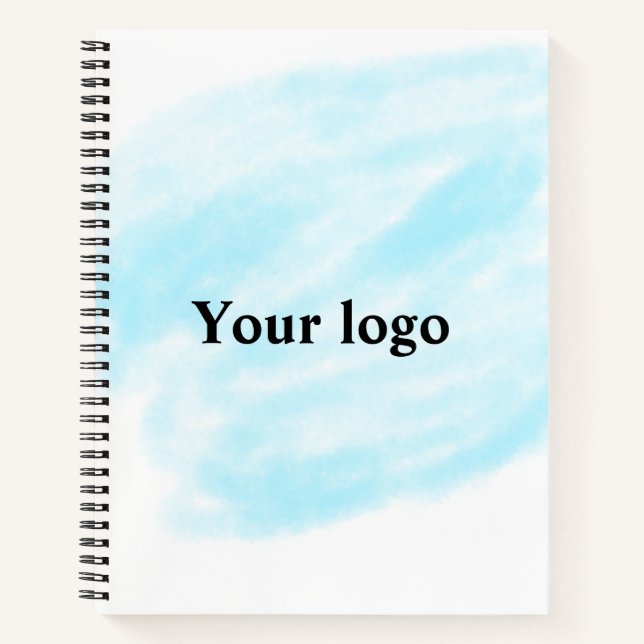 Einfaches, elegantes, individuelles Logo Notizbuch (Vorderseite)