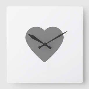 Einfaches, elegantes, individuelles Logo Quadratische Wanduhr