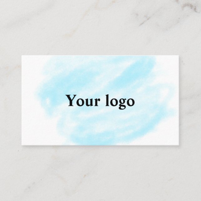 Einfaches, elegantes, individuelles Logo Visitenkarte (Vorderseite)