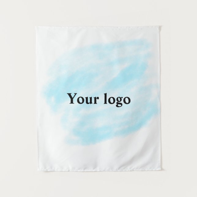 Einfaches, elegantes, individuelles Logo Wandteppich (Vorderseite)