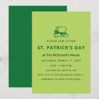 Einfaches Elegantes Kleeblatt St Patricks Day