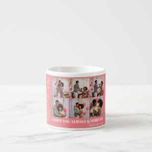 Einfaches elegantes Liebe-Valentinstag-Foto Espressotasse