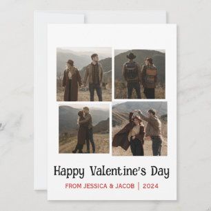 Einfaches elegantes Liebe-Valentinstag-Foto Feiertagskarte