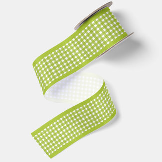 Einfaches Elegantes Limettengrünes Cottagecore-Gin Satinband