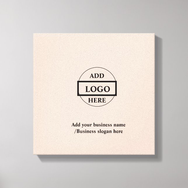Einfaches, elegantes Logo für das Unternehmen Leinwanddruck (Vorderseite)