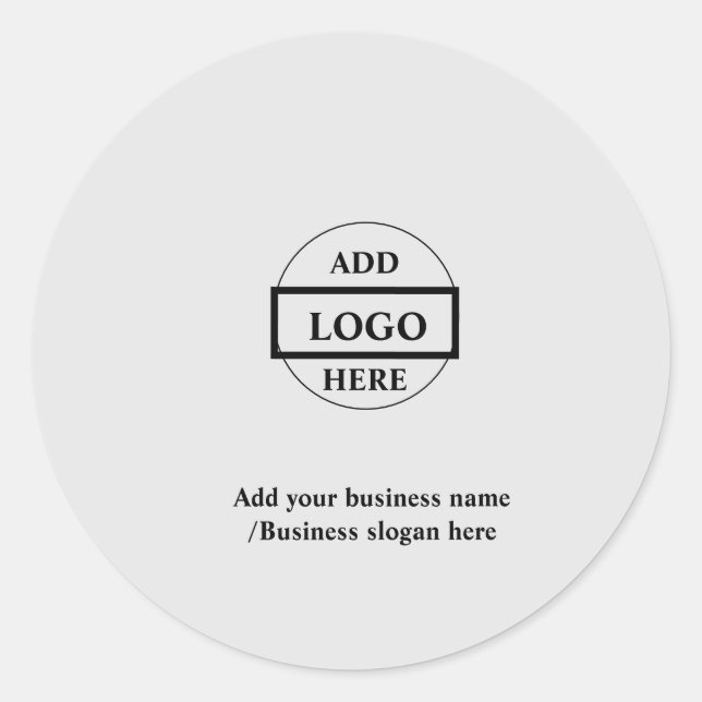Einfaches, elegantes Logo für das Unternehmen Runder Aufkleber (Vorderseite)
