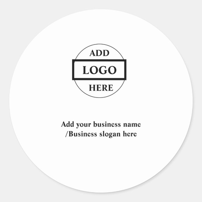 Einfaches, elegantes Logo für das Unternehmen Runder Aufkleber (Vorderseite)