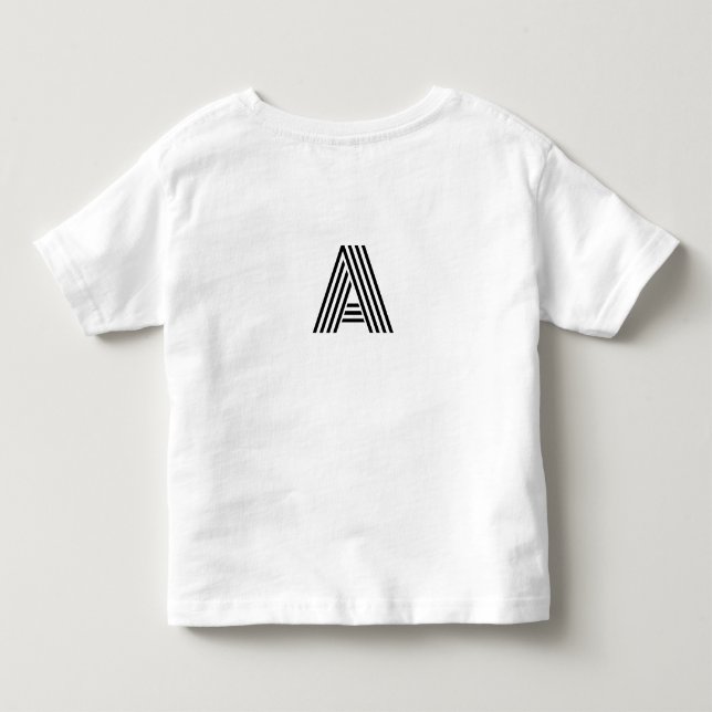 Einfaches, elegantes Logo für die Firma T Kleinkind T-shirt (Rückseite)