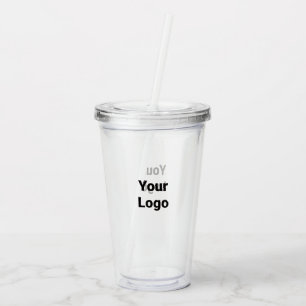 Einfaches, elegantes Logo hier Acryltrinkbecher