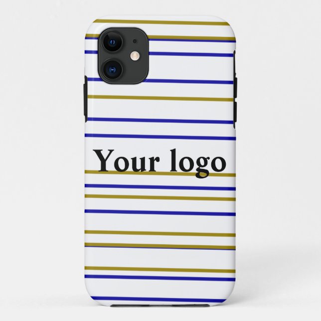 Einfaches, elegantes Logo hier Case-Mate iPhone Hülle (Rückseite)