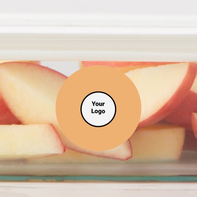 Einfaches, elegantes Logo hier Etiketten (Befestigt)