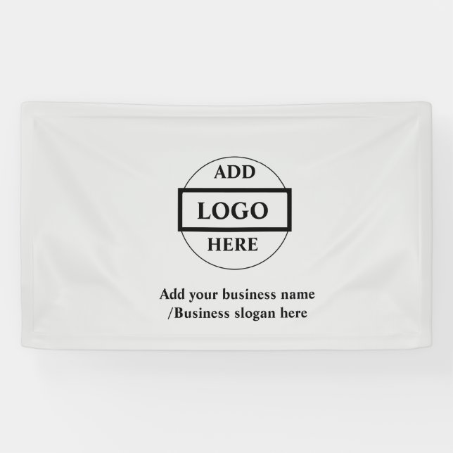 Einfaches elegantes Logo hier Firmenbanner Banner (Horizontal)