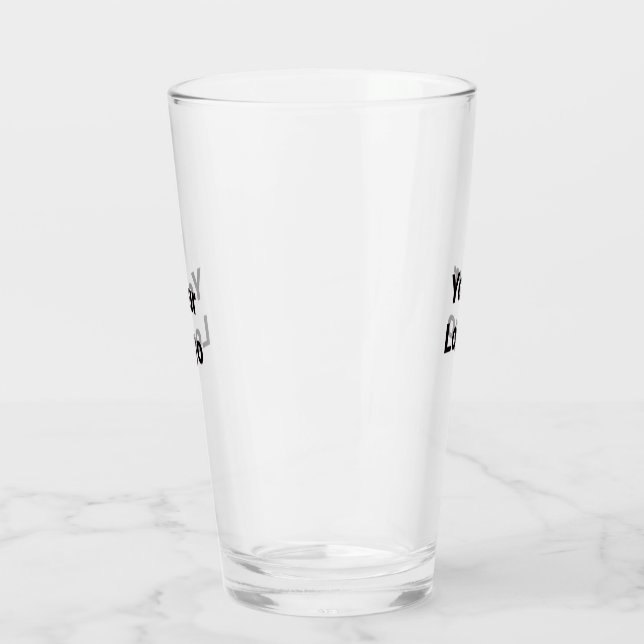 Einfaches, elegantes Logo hier Glas (Links)