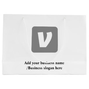 Einfaches, elegantes Logo hier Große Geschenktüte