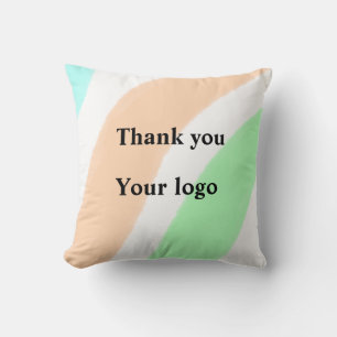 Einfaches, elegantes Logo hier Kissen