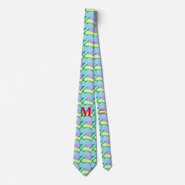 Einfaches, elegantes Logo hier Krawatte (Vorderseite)