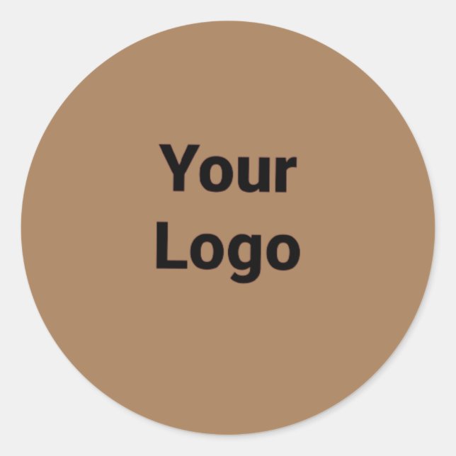Einfaches, elegantes Logo hier Runder Aufkleber (Vorderseite)