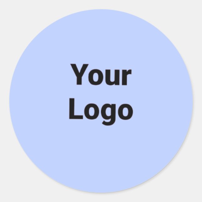 Einfaches, elegantes Logo hier Runder Aufkleber (Vorderseite)