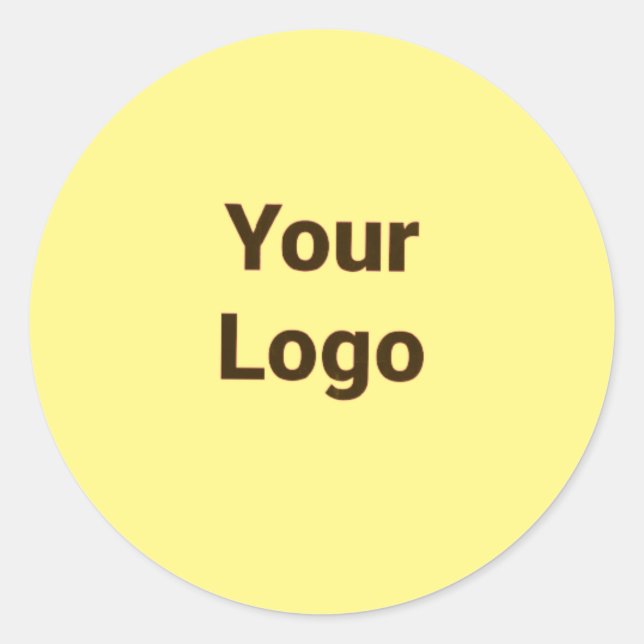 Einfaches, elegantes Logo hier Runder Aufkleber (Vorderseite)