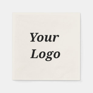Einfaches elegantes Logo hier Unternehmen Napf Serviette