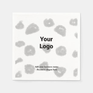 Einfaches, elegantes Logo hier, wo Servietten