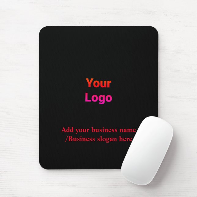 Einfaches, elegantes Logo mit Firmenmaus Mousepad (Mit Mouse)