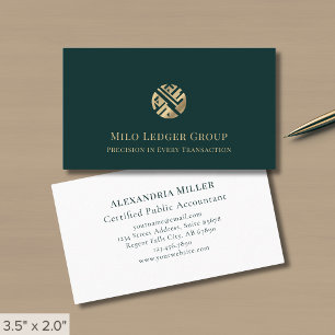 Einfaches Elegantes Luxus-Logo Visitenkarte