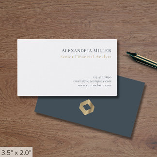 Einfaches elegantes Luxuslogo Visitenkarte