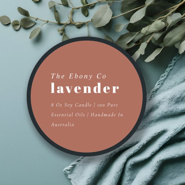 Einfaches elegantes minimales Rustikales Rostkrone Runder Aufkleber (Von Creator hochgeladen)