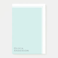 Einfaches elegantes Minimalistisches Aqua-Farbbloc
