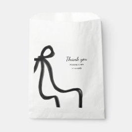 Einfaches elegantes Minimalistisches Schwarzes Wei Geschenktütchen