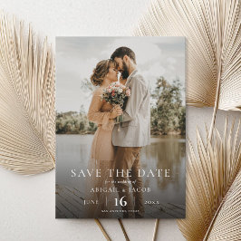 Einfaches elegantes modernes Foto Hochzeit rettet  Save The Date