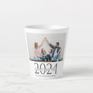 Einfaches Elegantes Modernes Happy New Year One Fo Milchtasse