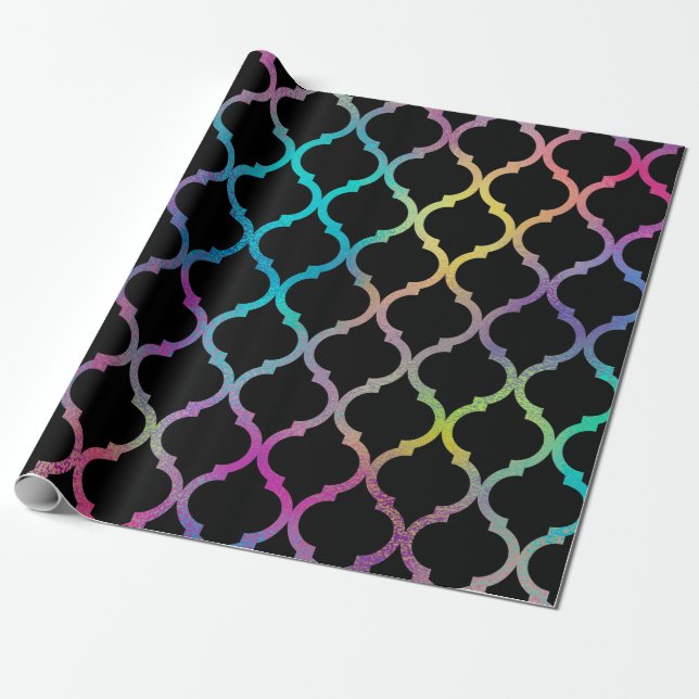 Einfaches elegantes modernes marokkanisches Muster Geschenkpapier (Ungerollt)