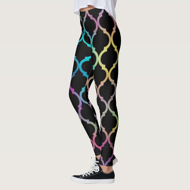 Einfaches elegantes modernes marokkanisches Muster Leggings (Links)
