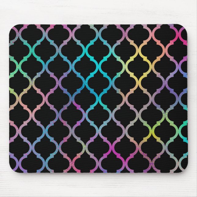 Einfaches elegantes modernes marokkanisches Muster Mousepad (Vorne)