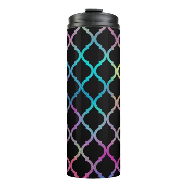 Einfaches elegantes modernes marokkanisches Muster Thermosbecher (Vorderseite)