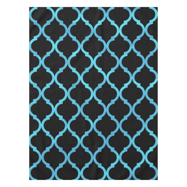 Einfaches elegantes modernes marokkanisches Muster Tischdecke (Vorderseite)