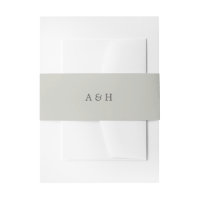 Einfaches, elegantes Monogramm-Grau-Sand