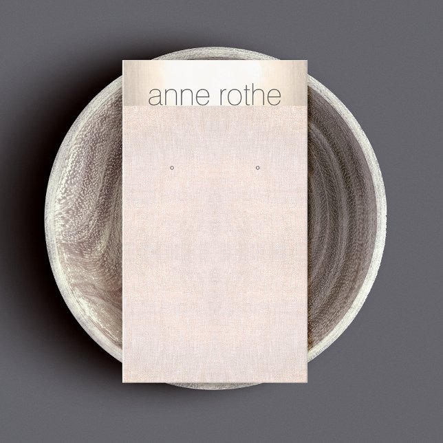 Einfaches elegantes Ohrring-Display Visitenkarte (Von Creator hochgeladen)