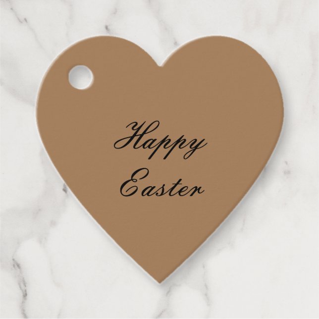 Einfaches, elegantes Ostergeschenk Geschenkanhänger (Vorderseite)