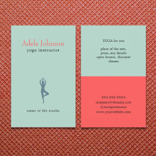 Einfaches Elegantes Pastell-Icon Yoga-Instructor Flyer