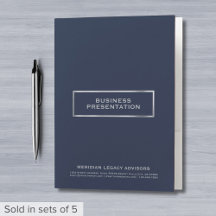 Einfaches elegantes Präsentationsordner